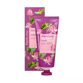 FARM STAY Pink Flower Blooming Hand Cream Pink Lotus 100мл 1pcs
