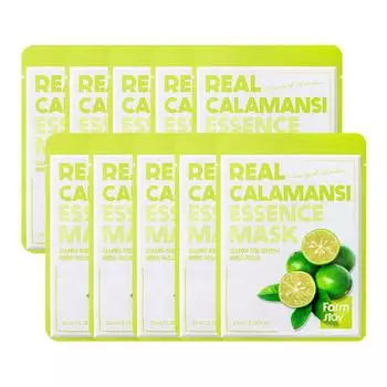 FARM STAY Real Calamansi Маска-эссенция 10 шт. 23ml x 10pcs