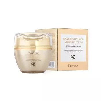 FARM STAY Snail Revitalizing Moisture Cream 50ml - Восстанавливающий увлажняющий крем с улиткой