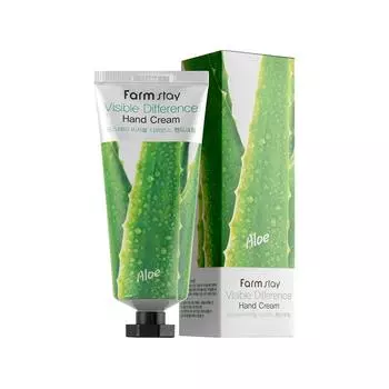 FARM STAY Visible Difference Hand Cream Aloe 100ml - Крем для рук с алоэ 1pcs