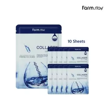 FARM STAY Visible Difference Mask Pack Коллаген 23 мл (3 варианта) 10 sheets