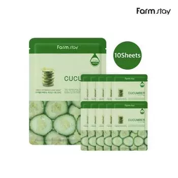 FARM STAY Visible Difference Mask Pack Огурец 23 мл (3 варианта) 10 sheets