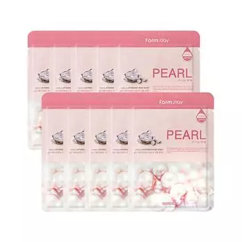 FARM STAY Visible Difference Mask Pack Pearl 23 мл x 10 листов 10sheets