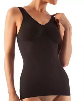Farmacell Shape 617 Shape Up Cotton Stretch Camisole [Farmacell] (Black M)