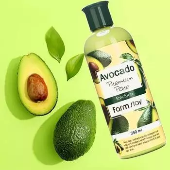 FARMSTAY AVOCADO PREMIUM PORE EMULSION, Увлажнение, Корейская косметика, Kbeauty, образец