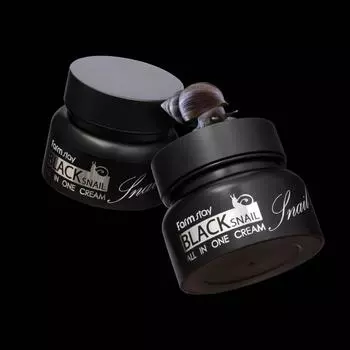 FARMSTAY BLACK SNAIL ALL-IN ONE CREAM, Увлажнение, Корейская косметика, Kbeauty, образец