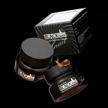 FARMSTAY BLACK SNAIL ALL-IN ONE EYE CREAM, Антивозрастной, Kbeauty, Корейская косметика, образец