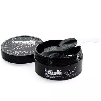 FARMSTAY BLACK SNAIL HYDROGEL EYE PATCH, Антивозрастной, Kbeauty, Корейская косметика, образец