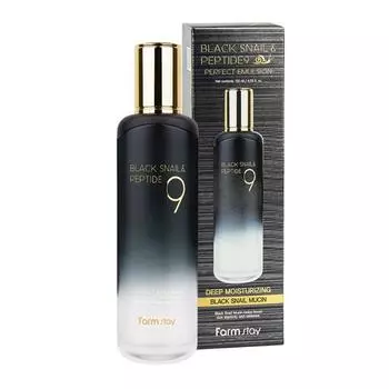 FARMSTAY Black Snail Peptide9 Идеальная эмульсия 120 мл 1 PCS