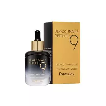 Farmstay Black Snail & Peptide 9 Perfect Ampoule 35мл