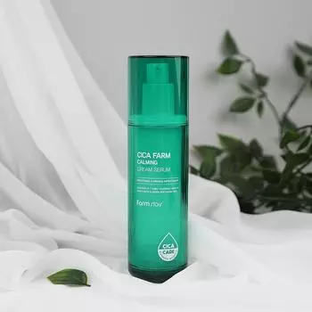 FARMSTAY CICA FARM CALMING CREAM SERUM, Увлажнение, Корейская косметика, Kbeauty, образец