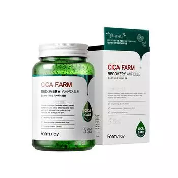 Farmstay Cica Farm Recovery Ampoule 250мл Омолаживающий Осветляющий Увлажняющий Уход за морщинами