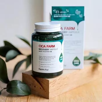 FARMSTAY CICA FARM RECOVERY AMPOULE, Увлажнение, Корейская косметика, Kbeauty, образец