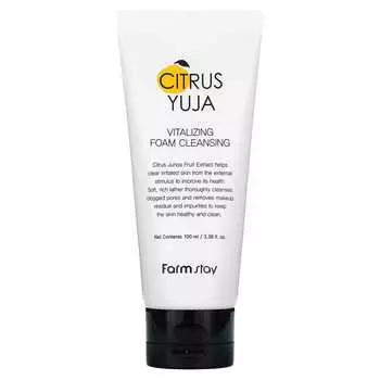 Farmstay, Citrus Yuzu, Vitalizing Foam Cleansing, 100ml (3.38fl oz)
