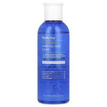 Farmstay, Collagen, увлажняющий тоник Water Full Moist Toner, 200 мл (6,76 жидких унций)