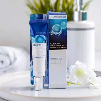 FARMSTAY COLLAGEN WATER FULL MOIST EYE CREAM, Антивозрастной, Kbeauty, Корейская косметика, образец