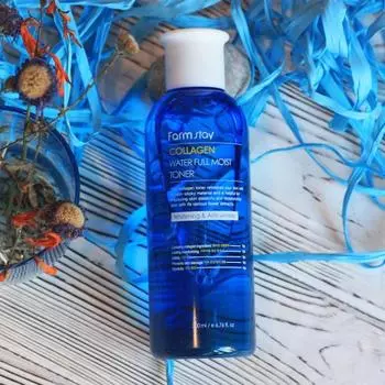 Farmstay COLLAGEN WATER FULL MOIST TONER, Увлажнение, Корейская косметика, Kbeauty, образец