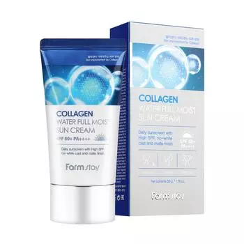 Farmstay Collagen Water Увлажняющий крем для загара 50г
