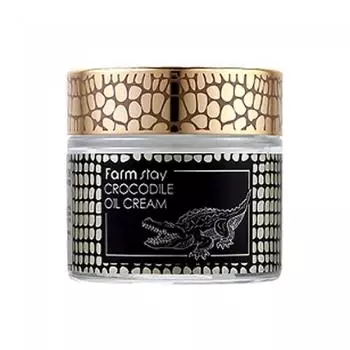 FARMSTAY CROCODILE OIL CREAM, увлажняющий, корейская косметика, Kbeauty, образец