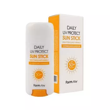 Farmstay Daily UV Protect Солнцезащитный стик 16 г SPF50+/PA++++