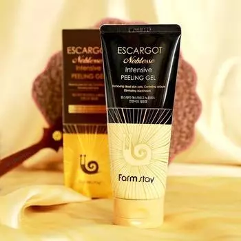 FARMSTAY ESCARGOT NOBLESSE INTENSIVE PEELING GEL, Увлажнение, Корейская косметика, Kbeauty, образец