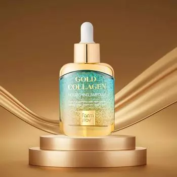 FARMSTAY GOLD COLLAGEN NOURISHING AMPOULE, Антивозрастной, Kbeauty, Корейская косметика, образец