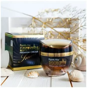 FARMSTAY GOLD SNAIL PREMIUM CREAM, Антивозрастной, Kbeauty, Корейская косметика, образец
