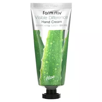 Farmstay, Крем для рук Visible Difference, алоэ, 3,52 унции (100 г)