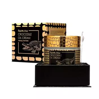 FARMSTAY Крем с маслом крокодила 70г Отбеливание морщин K-beauty