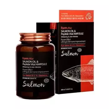 Farmstay Масло лосося % Peptide Vital Ampoule 250 мл 250ml X 1PCS