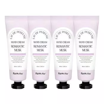 Farmstay Парфюмированный крем для рук Romantic Musk 100 мл X 4 шт. 100ml X 4PCS