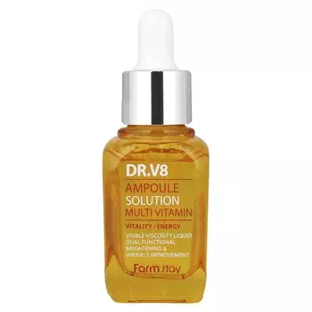 Farmstay, Perlmutter V8 Ampoule Solution Мультивитаминный, 1,01 жидких унций (30 мл)