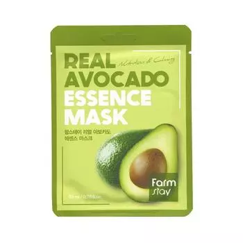 FarmStay Real Avocado Essence Mask Маска для лица тканевая с экстрактом авокадо