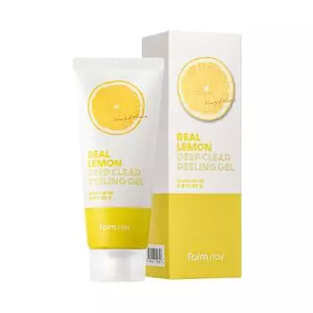 FARMSTAY Real Lemon Deep Clear Пилинг-гель 100 мл