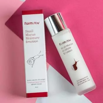 Farmstay УВЛАЖНЯЮЩАЯ ЭМУЛЬСИЯ SNAIL MUCUS, Увлажнение, Корейская косметика, Kbeauty, образец