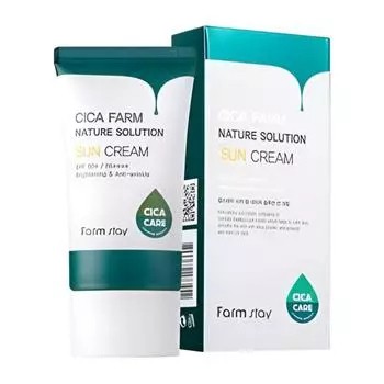 Farmstay Солнцезащитный крем Cica Farm Nature Solution SPF 50+/PA++++ 50 г 50g X 1PCS