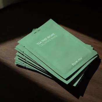 FARMSTAY TEA TREE BIOME CALMING MASK, Увлажнение, Корейская косметика, Kbeauty, образец