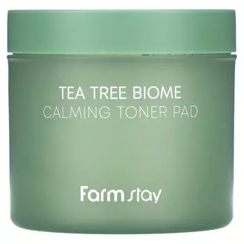 Farmstay, Tea Tree Biome, успокаивающий тонер-диск, 4,73 жидк.. унция 140мл(2 жидких унции)