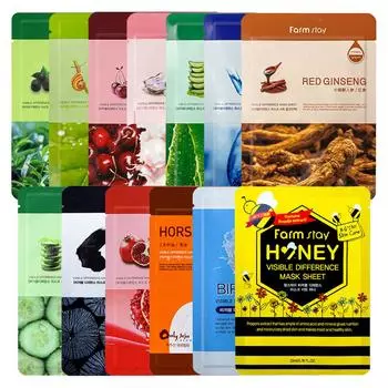 FARMSTAY Тканевая маска Visible Difference 23 мл x 10 шт.