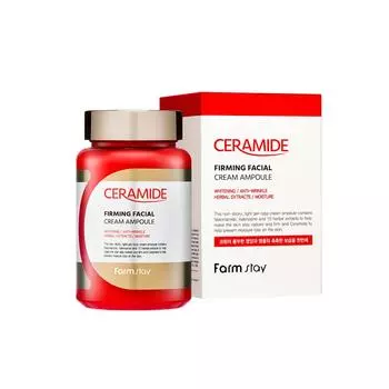 FARMSTAY Укрепляющий крем для лица с керамидами, ампула 250 мл
