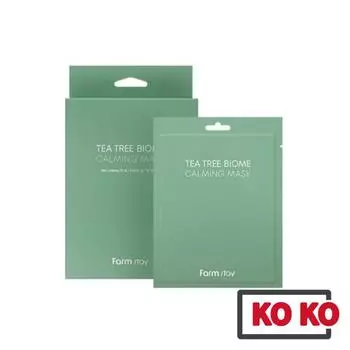 [Farmstay] Успокаивающая маска Tea Tree Biome 25 мл * 10 листов