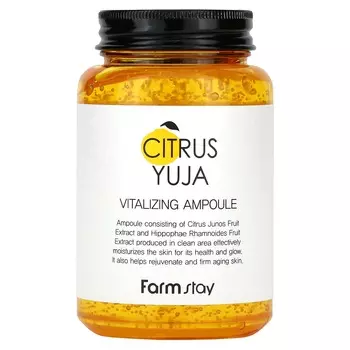 Farmstay, Vitalizing Ampoule, Citrus Yuzu, 250ml (8.45fl oz)