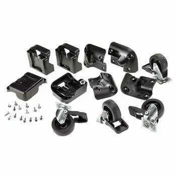 Farplast Atlas casters for 4 pieces 93398000 80, чёрный