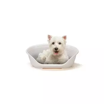 Farplast SIESTA DX 4 Dog Cat Washable Bed Plastic House White белый