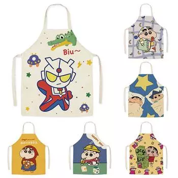 Фартук без рукавов с рисунком Shin-chan, устойчивый к загрязнению, для готовки и выпечки Children Standard