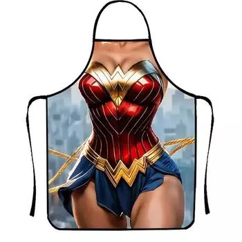 Фартук для барбекю, кухонный подарок для шеф-повара, фартук для выпечки барбекю, забавный подарок One Size красный