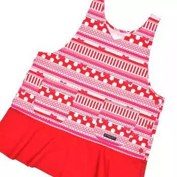 Фартук для детского сада просто наденьте его детский сад регулируемый девчачий лента и малиновый разноцветный конфеты NC601300 учителя, женщины, на, школа, детский сад, размер, каштановый