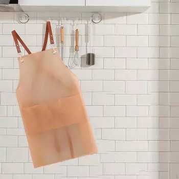 Фартук для гриля полупрозрачный со спинкой Pink Long Pocket