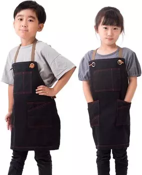 Фартук для кампуса Crafter Apron [Chapdaddy] Детский Девочки, Мальчики, Кулинария, Рукоделие, Садоводство, Кемпинг, Работа, Ткань, (черный)