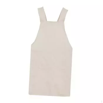 Фартук для керамики из хлопка для взрослых с 2 карманами для анти-работы по дому